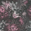 A.S. Creation tapet med blomstermotiver i grå og pink non-woven tapet i mat blomsterlook
