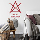 Wandtattoo Wäschezeichen Nicht Bleichen
