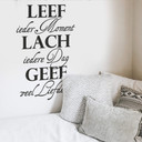 Muursticker Leef ieder moment...2