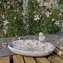 Vogeltränke Wasserschale Beton - 25x15 cm