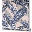 Vliestapete Floral Modern, Natur in Rosa-Braun 