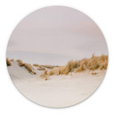Tableau sur alu-Dibond rond Zwart - Paysage de dunes à Ameland