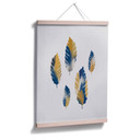 Plakat Orara Studio - Liście niebieskie i żółte