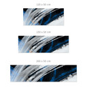 Crédence de Cuisine Coups de Pinceau Bleus Abstrait - Cheney