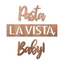 Dekoracja drewniana mahoń - Pasta La Vista Baby