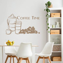 Sticker mural - Coffee Time
