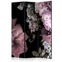 Paravent Séparation de pièce - Nostalgie fleurs, 3 pièces