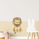 Wallsticker brun løve