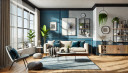 Pintura interior azul semimate I Blue Mussel | Con efecto calmante | THE COLOR KITCHEN