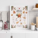 Poster Lebkuchen Plätzchen Rezept