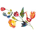 Wallsticker Blanz - Blomster og fugle