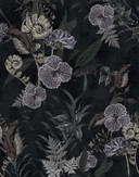Fototapet blomster, blade blomstret natur, moderne i sort