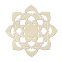 Dekoracja drewniana topola - Mandala Lotus