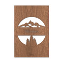 Mahoniowy obraz dekoracyjny - Travel Mountain