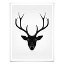 Plakat Irlandia - Czarny Jeleń - Schwarzer Hirsch