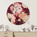 Vægcirkel Pæoner med store blomster - SpaceFrog Designs – print på aluminium (Alu-Dibond)