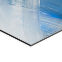 Tableau Coups de Pinceau Bleus Abstrait - Cheney - Alu-Dibond