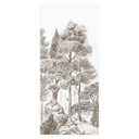 Deurfilm bos met boslandschap in beige - Ms Tiff