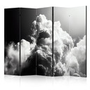 Paravent, Raumteiler freistehend, Trennwand - Dreamy Clouds: Sun Illumination