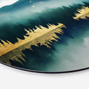 Tableau sur alu-Dibond rond SpaceFrog Designs - Matin calme