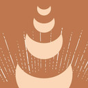 Papier peint cycles lunaires - soleil et lune en harmonie - KsanaKalpa