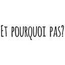 Wallsticker -  Et pourqoui pas?