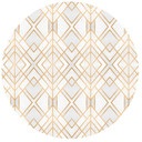 Muursticker Fredriksson Rond - Golden Geometry