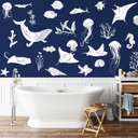 Wandtattoo Unterwasserparadies Set (40-teilig)