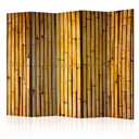 Paravent Séparation de pièce - Jardin de bambous , 5 pièces - 225x172 cm