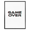 Plakat Game Over - efekt usterki