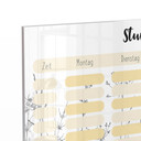 Tischaufsteller zum Beschriften - Stundenplan Gräser - transparent - 30x20 cm