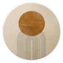 Obraz drewniany The Miuus Studio - Abstract Flow - Round