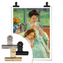 Plakat - Cassatt - Młoda matka szyje