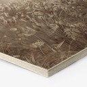 Houten Wanddecoratie zeshoekig pampagras en grassen in beige - Ms Tiff