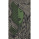 Fotomural cara ilustración negro verde - Papel pintado no tejido moderno y extensible