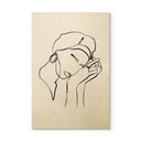 Plakat drewniany NKTN - Line Art - Don't Worry