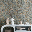 Leopardenmuster-Tapete Grau Schwarz Beige – Animal Print – Vliestapete modern