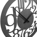 Décoration lumineuse LED en MDF - Horloge moderne