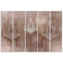 Canvas print 5 dele, lysekrone