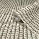 non-woven tapet med korkflet-look beige, gråt tekstil-look