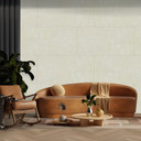 Echtstein - 3D Wandpaneel, Set aus 6 Natursteinplatten als luxuriöse Wandverkleidung - Elfenbein San