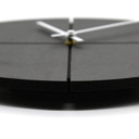 MDF Wanduhr schwarz lautlos - Rund Ø30 cm