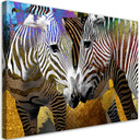 Canvasbillede, Zebra dyr abstrakt