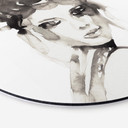 Tableau sur alu-Dibond rond Verbaan - Hot Mess