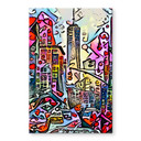 Tableau sur verre Zamart - New York Empire State Building - Style Rizzi