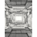 Fototapet - 3D Træ - Tunnel