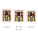 Poster Amour des Livres - Fille devant l'Étagère - WallChart Art Studio