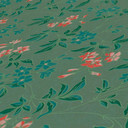 Papier peint fleuri vert rouge - papier peint à motifs floraux moderne - papier peint intissé floral