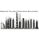 Wallsticker Højeste skyskrabere skyline