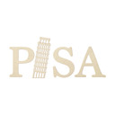 Drewniane litery topola - Pisa